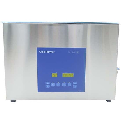 Cole-Parmer Ultrasonic Cleaner with Digital Timer and Heat, 20 Liter, 230 VAC