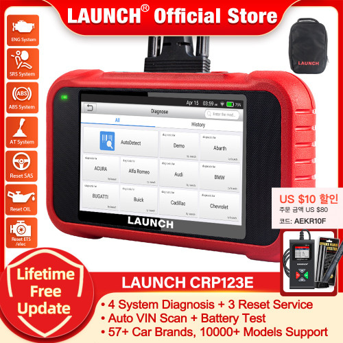 LAUNCH X431 CRP123E Car OBD OBD2 Diagnostic Tools Automotive ABS SRS Airbag Engine AT Code Reader Scanner Free Update pk CRP123