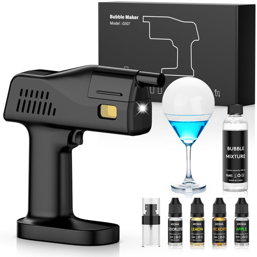Electric Cocktail Smoke Gun - 4 Oils, Whiskey Smoker, Gift for Men