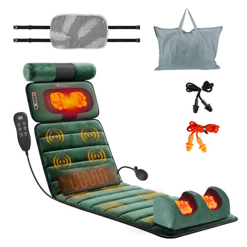 Wilytyres Electric Full Body Massage Mat with Heat & Vibration