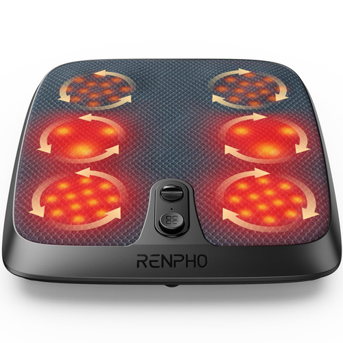 RENPHO FSA Foot Massager Mat with Heat & Kneading for Plantar Fasciitis