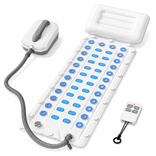 SHUIMEIYAN Bubble Bath Massager Mat with Ambient Light & Remote Control
