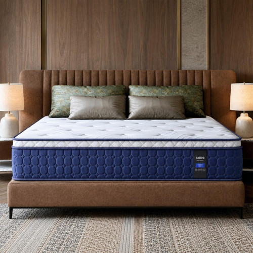 Medium Firm Queen Mattress 14 Inch, Luxury Hotel Hybrid Mattress in a Box