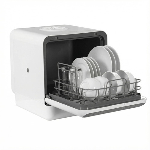 Generic Countertop Portable Dishwasher No Hookup Needed for Apartments &
