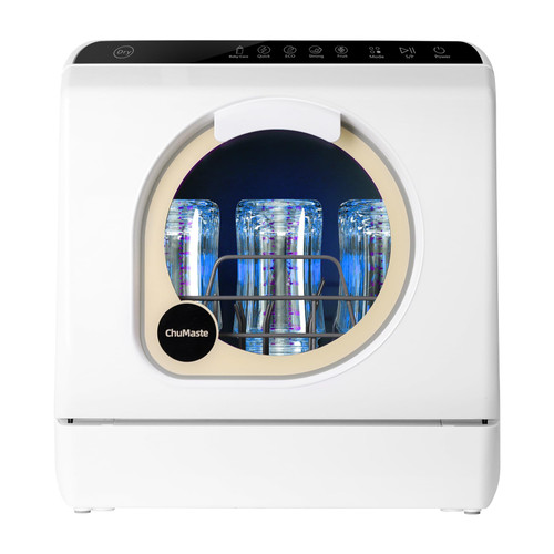 Countertop Dishwasher, Countertop Dishwasher With Water Tank, Dryer, Upper and Lower double spray arms, 360-degree cleaning. Lavaplatos can also be connected to faucets.