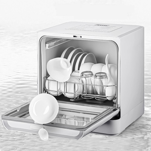 Portable Countertop Dishwasher - Space Saving Fully Automatic Machine with 3 Customizable Cleaning Modes (Standard, Fast, Delicate, Energy Saving) (Premium version for 8 people)
