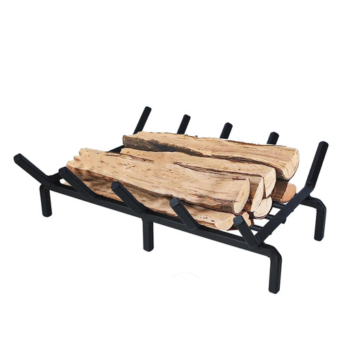 XINMAIZI Fireplace Grate, Firewood Rack Indoor and Outdoor