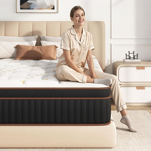 Skyark Queen Mattress, 10 Inch Hybrid Mattress in a Box,Luxury, Medium Firm