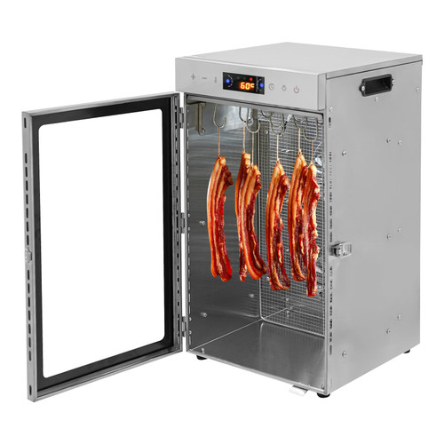 Commercial Sausage Drying Cabinet Food Dehydrator Biltong Dryer w/ 12 Hooks