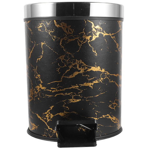 8l Plastic Pedal Trash Can with Lid for Kitchen Home Bedroom Waste