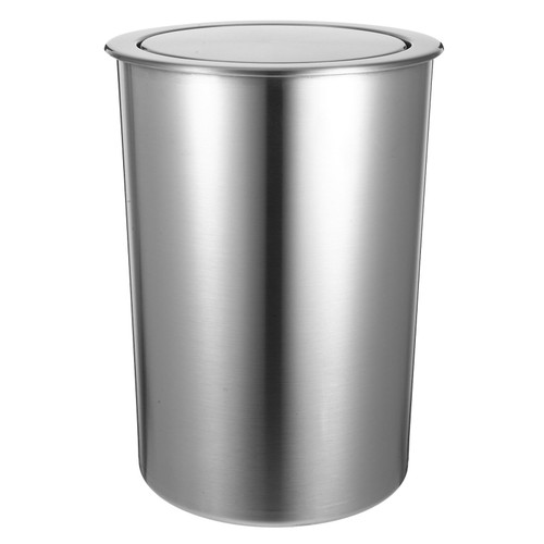 VILLFUL Stainless Steel Countertop Trash Can with Flush Lid Embedded