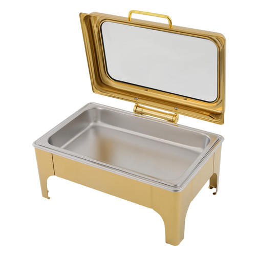 9L Stainless Steel Chafing Dish, 9.51Qt Buffet Warmer Catering Server