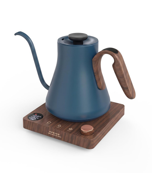 Epeios Gooseneck Electric Kettle 1°F Temperature Control,1200W,0.9L,Blue