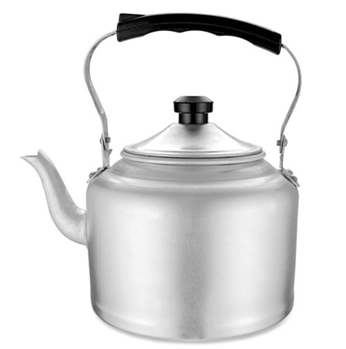 HFGHDA Aluminum Tea Kettle for Stove Top 10L Anti-Scald Handle Silver