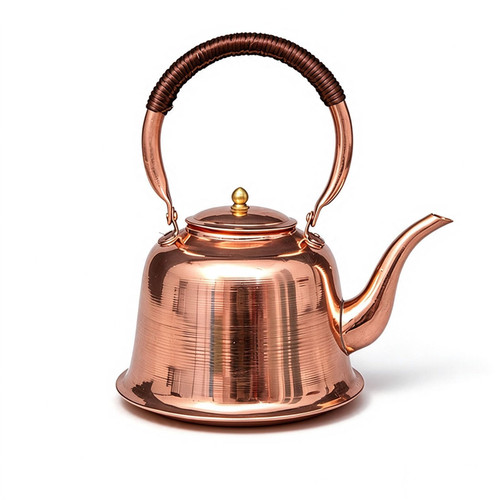 Solid Copper Tea Kettle Stovetop Vintage Teapot