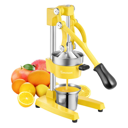 TONGCHANT Cast Iron Manual Juicer for Orange Lemon Citrus Fruit & Lime