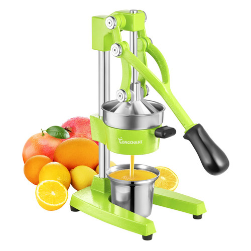TONGCHANT Cast Iron Manual Juicer for Orange Lemon Citrus Fruit & Lime
