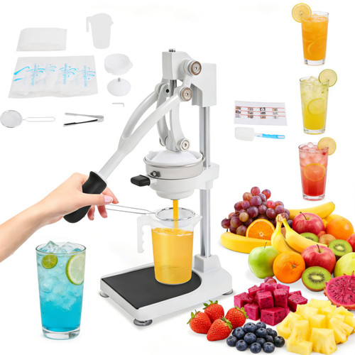 Citrus Juicer, Manual Stainless Steel Press for Orange, Lemon, Lime