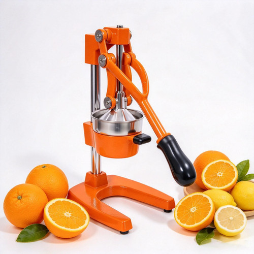 Cast Iron Citrus Juicer,Heavy Duty Manual Hand Press Countertop Squeezer