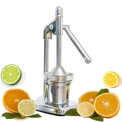 Manual Citrus Juicer, Stainless Steel Hand Press with Lever Design