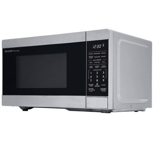 Sharp 0.7 Cu. Ft. 700W Countertop Microwave Oven, Stainless Steel