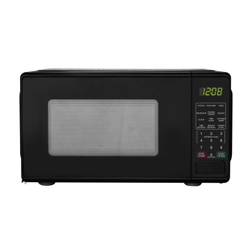LUGBAR Countertop Microwave Oven, 0.7 Cu Ft, 700W (Black)