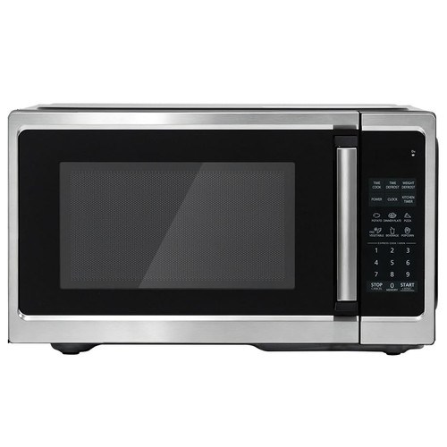 Smad Microwave Oven Countertop 900W, 0.9 Cu.Ft Ovens with Removable Turntable and Child Lock, Small Mini Microwave Compact with 6 Auto Menus, Memory Function for Apartments, Dorm, Kitchen, Black