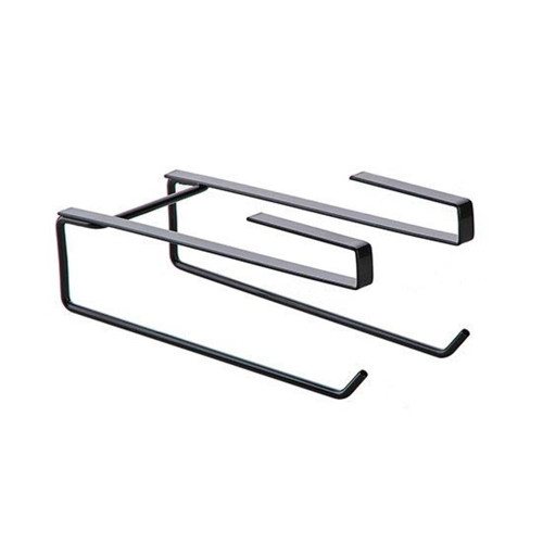 Kitchen Kitchen Roll Holder Under Cabinet,Paper Towel Decor(Black)