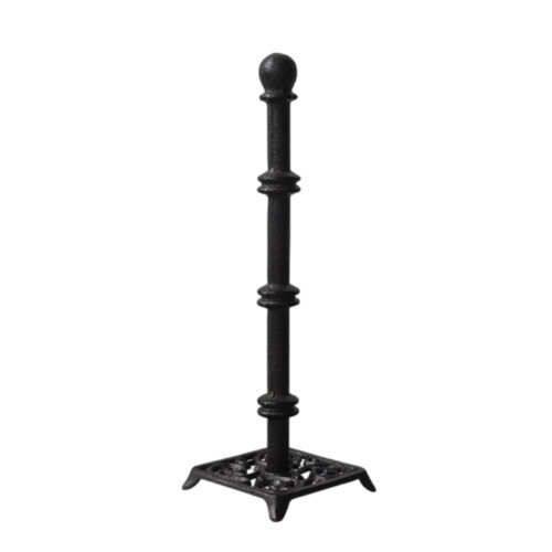 Weighted Base Paper Towel Holder Countertop Stand,Square Base Design Vintage Cast Iron Style