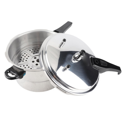 Ziyvural Aluminum Pressure Cooker, Explosionproof Valve Fast Even Heating