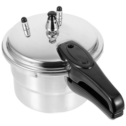 High Pressure Cooker Pot for Gas Stove and Induction Cooking, Silver