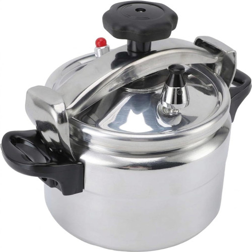 COMPUKAS 4L Stainless Steel Pressure Cooker with Safety Valves Steaming