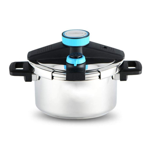 GRSJKRI Pressure Cooker, Canner with Control, Silver(Blue)