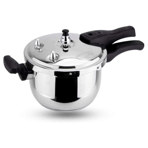 GRSJKRI Stainless Steel Pressure Cooker，Pressure Cooker Cookware, Polished Steel，gas Stove Induction Universal，Silver
