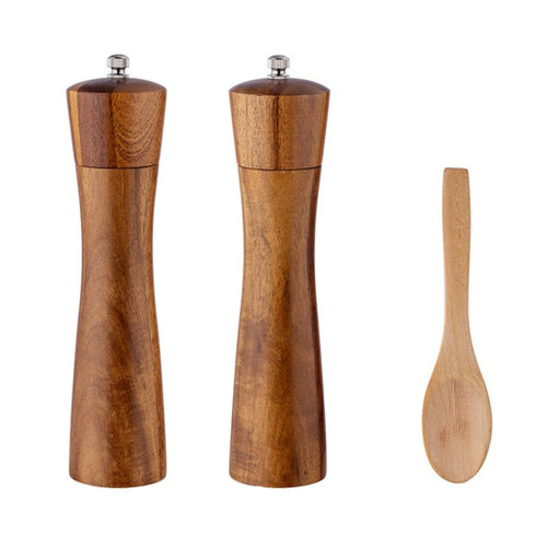 NVEIRGH Kitchen Manual Pepper Grinder Household Sichuan and Sea Salt Grinding Bottle Set Seasoning Jar