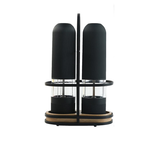 KMWHPJN Electric Salt Pepper Mill Set ABS Automatic Spice Herb Grinder Adjustable Coarseness Ceramic Core Kitchen Grinding Tools