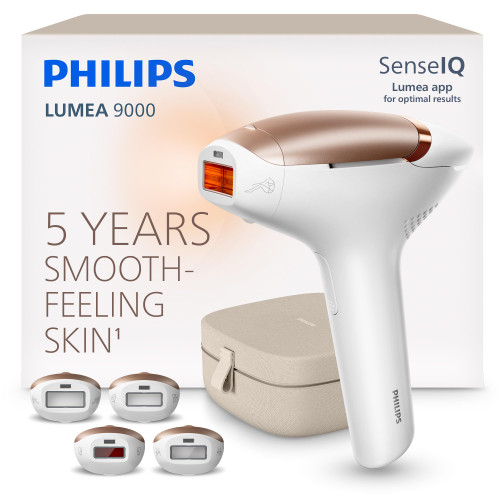 Philips Lumea 9000 IPL Hair Removal Device for Long-lasting Smooth Skin