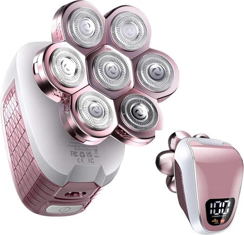 5 in 1 Electric Razors for Women Cordless Electric Painless Leg Shaver Hair Remover for Legs Bikini Face Lips Hairs Sensitive Skin Waterproof Wet Dry Female Bikini Trimmer