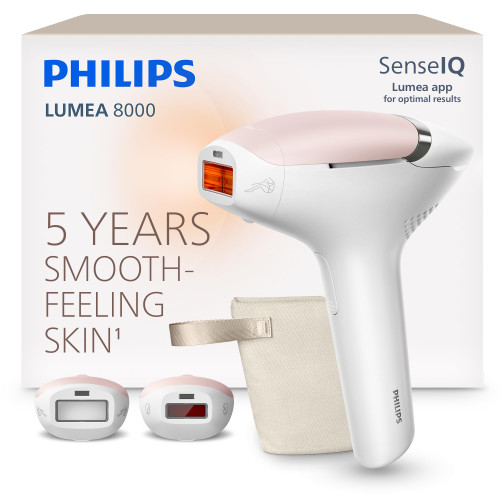 Philips Lumea 8000 IPL Hair Removal Device for Long-Lasting Smooth Skin