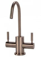 BTI Aqua-Solutions HC2400-BN Contemporary C Spout Hot/Cold Only Filtration Faucet in Brushed Nickel
