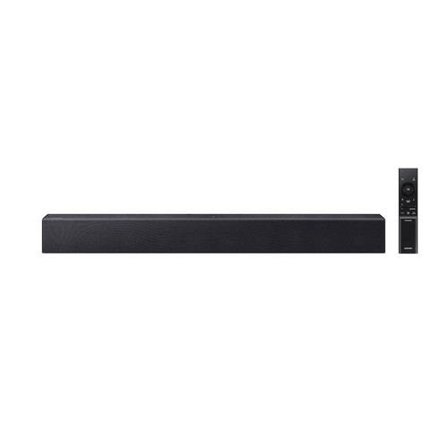 Samsung B-Series Sound Bar for Smart tv, HW B400F 2.0 ch Soundbar with Built in Subwoofer (2025 Model), One Remote Control, Surround Sound Expansion, Voice Enhance Mode