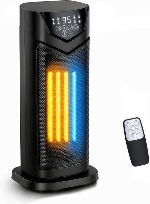 Space Heater, 17'' Portable Electric Heater for Indoor Use Office Bedroom