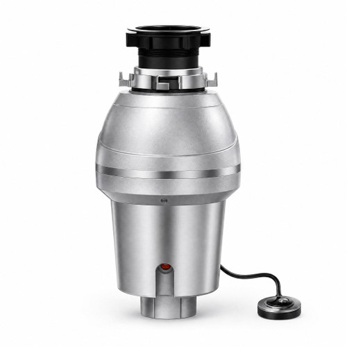 EliteEdge Garbage Disposal with Air Switch– 1/2 HP Continuous Feed Food Waste Disposer, Silver, Includes Air Switch & Accessories, Easy Install, Kitchen Trash Compactor