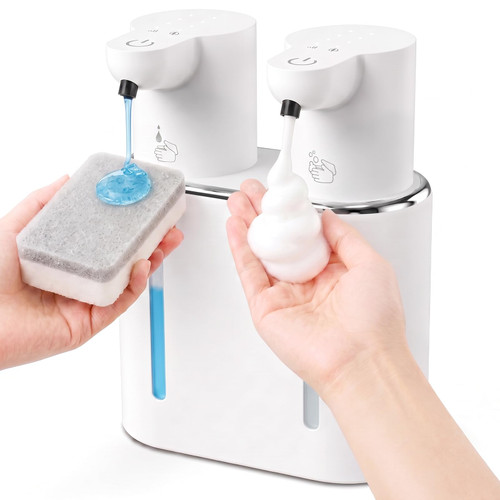 Newise Automatic Soap Dispenser, Touchless, Dual, Foam/Liquid, 2 x 14 oz