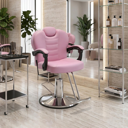 Hydraulic Barber Salon Chair 360° Swivel Reclining Heavy Duty Styling