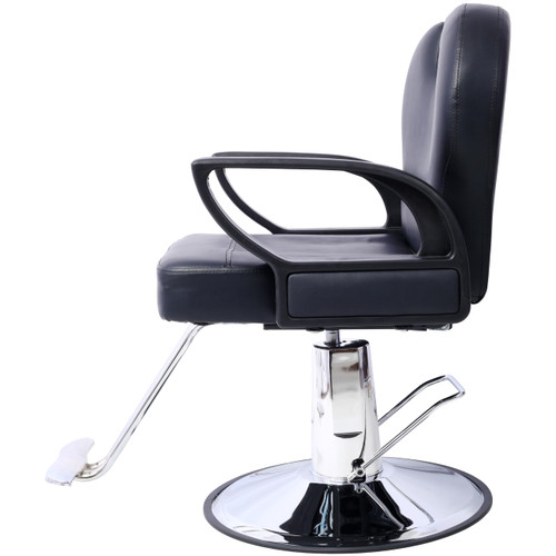 Tidyard Hydraulic Barber Chair, Adjustable Reclining Heavy Duty PU Leather Swivel Salon Chair for Barbershop Beauty Spa Hairdresser