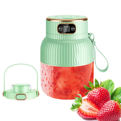 Portable Juicer Blender 600ml USB Rechargeable Digital Display Cordless