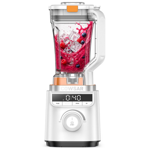 COWSAR BL990 Countertop Blender 1700PW, 74 oz Tritan Jar, 10 Speeds, White