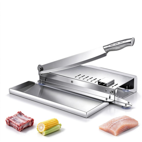 Manual Frozen Meat Slicer Bone Cutter, Jerky Slicer Machine Chicken, S