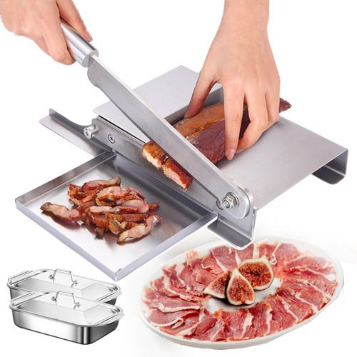 meat slicer, Adjustable Thickness Bone Cutting Machine Stainless Steel Meat